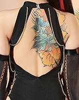 Vista 5 de haikyuu Traje de baño de una pieza para mujer, traje de baño cruzado sin espalda, estilo gótico