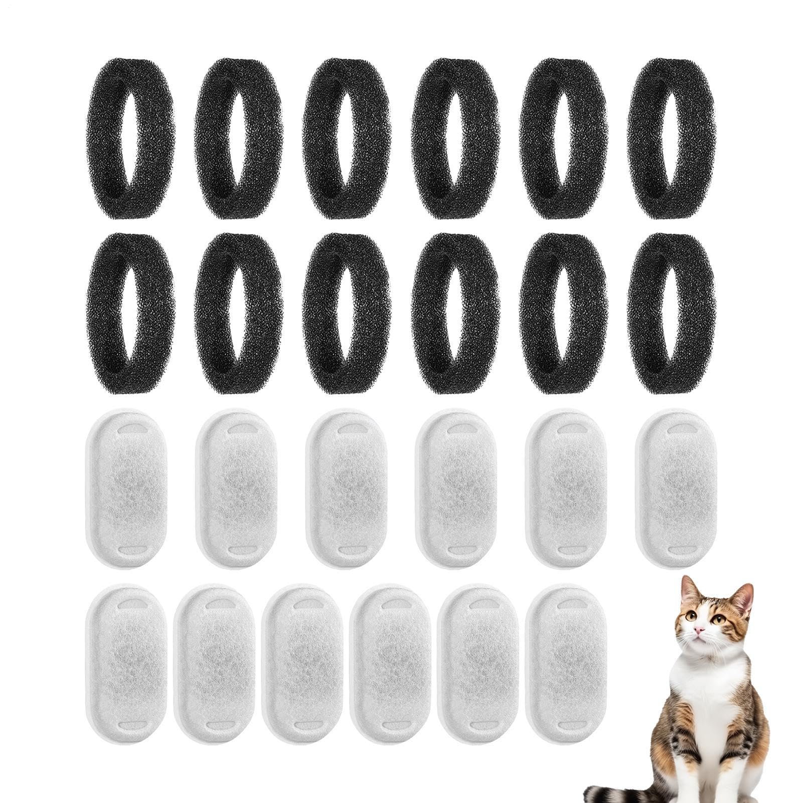 Filtro de fuentes para gatos y perros de algodon para dispensador automatico diario en casa