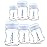 Maymom Wide-Mouth Milk Storage Collection Bottle with Travel Cap and Sealing Ring ; Can Replace Spectra S1 S2 Avent Natural Avent Classic Bottles (6pc 4.7Oz/140mL)