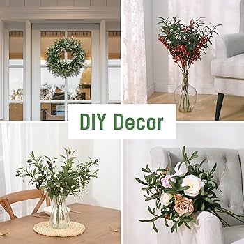 Amazon|Waipfaru 5個 29インチ オリーブの枝 花瓶用 電池式ライト付き Amazon|Waipfaru 5個 29インチ オリーブの枝 花瓶用 電池式ライト付き