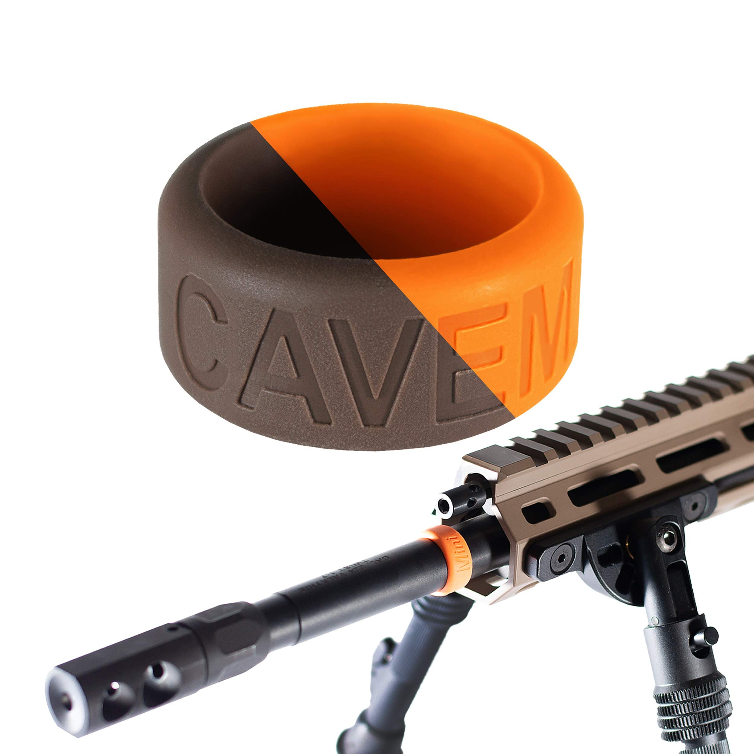 Caveman Flare Mini: Temperature Sensor for Gun Barrels, Changes Color at 130ºF, Made in USA, Fits .675" to 2" Barrels, Easy Toolless Install, Improves Shooting Accuracy and Safety