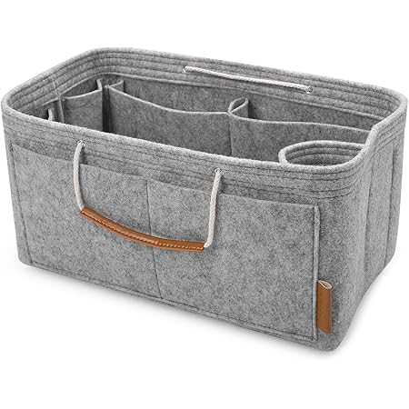 Notag Taschenorganizer Fur Handtaschen Filz Handtasche Tasche Organizer Fur Tote Mit Griff Grau S Amazon De Koffer Rucksacke Taschen