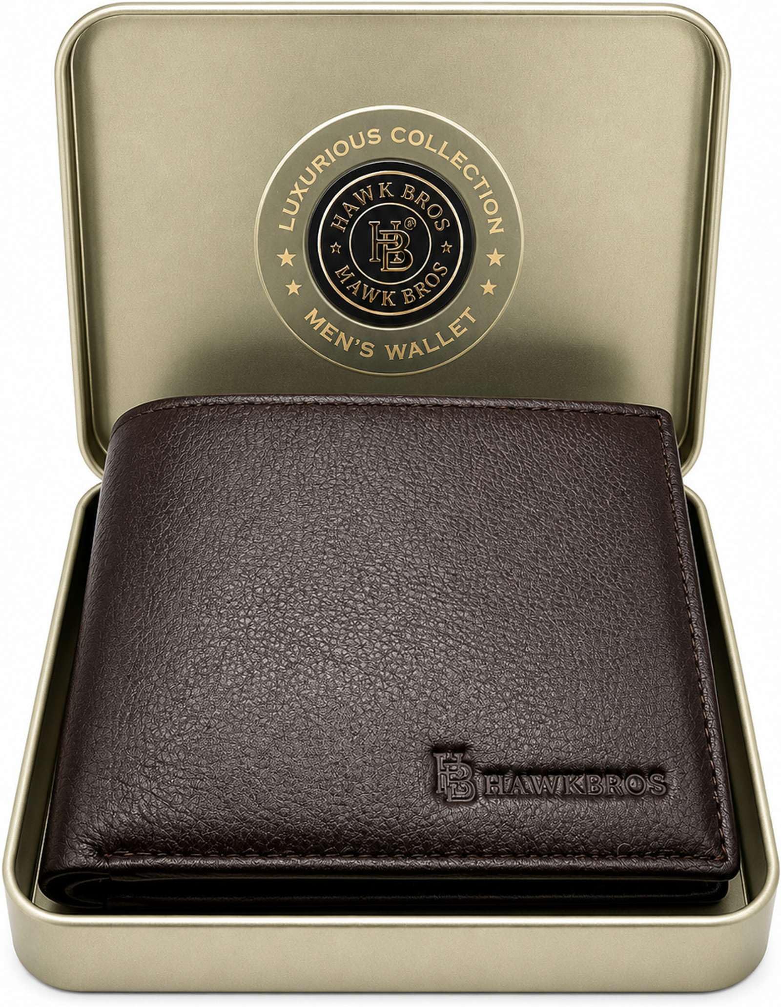 Genuine Leather Wallet for Men | Brown Bifold Wallet | Formal Slim Billfold | Multiple Card Slots | Cash Compartment & ID Window | Everyday Pocket Accessory-image-47