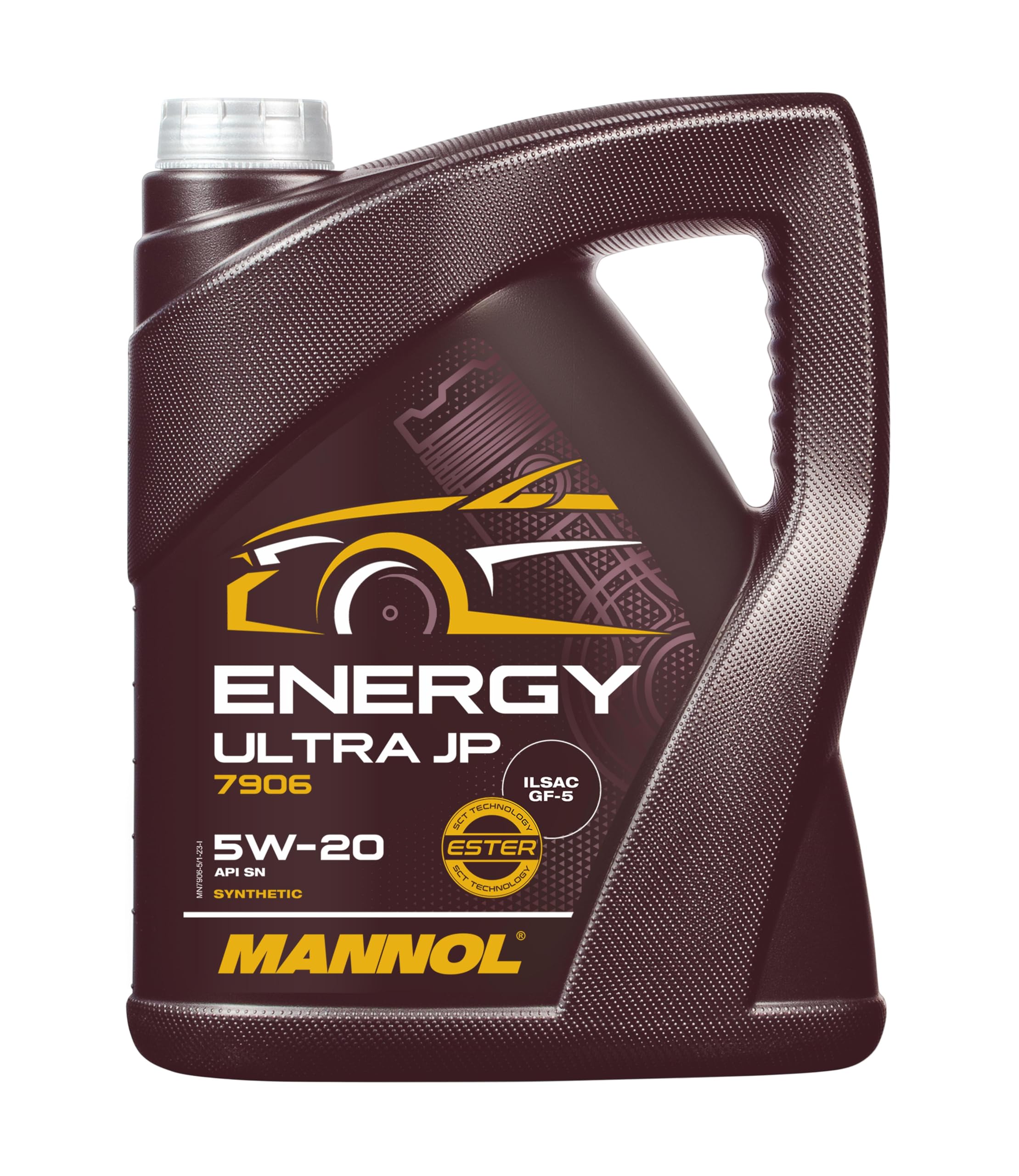 Mannol 5 Litre Energy Ultra JP 5W-20 Engine Oil 7906 API SN Premium Bi-Synthetic PAO And Ester Technology