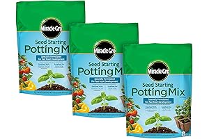 Miracle-Gro Seed Starting Potting Mix 8 Quart, 3-Pack