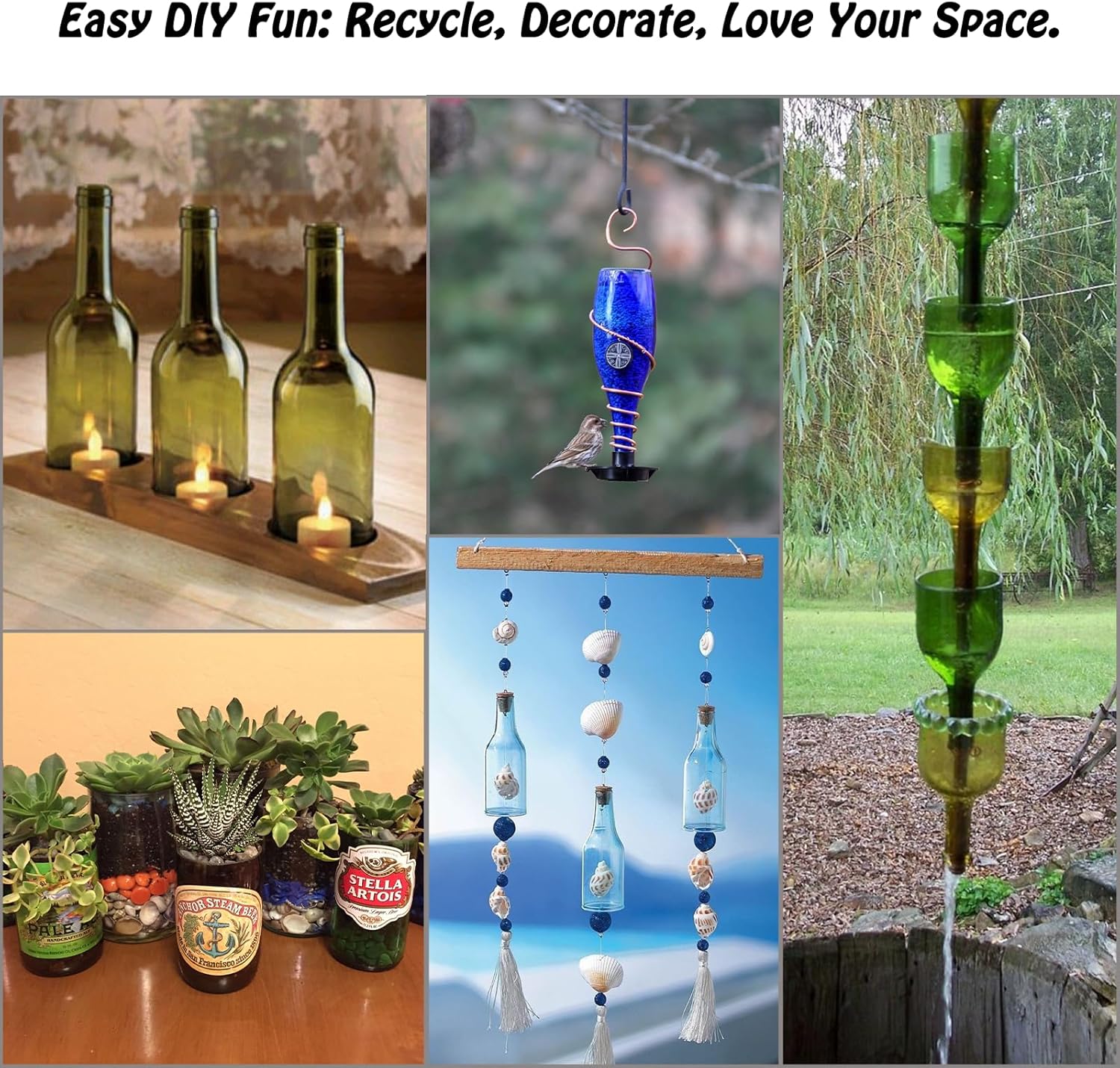 Upright Electric Bottle Cutter, Upgraded Bottle Cutting Tool Kit, DIY Machine for Cutting Wine, Beer, Liquor, Whiskey, Alcohol, Champagne, Bottle Cutter for Round and suqare or Special-Shape Bottle