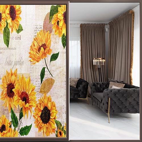 Miniatura 2 de Película de privacidad para ventana, tratamiento estático translúcido para seguridad en el hogar y efecto decorativo de vidrio esmerilado, sin