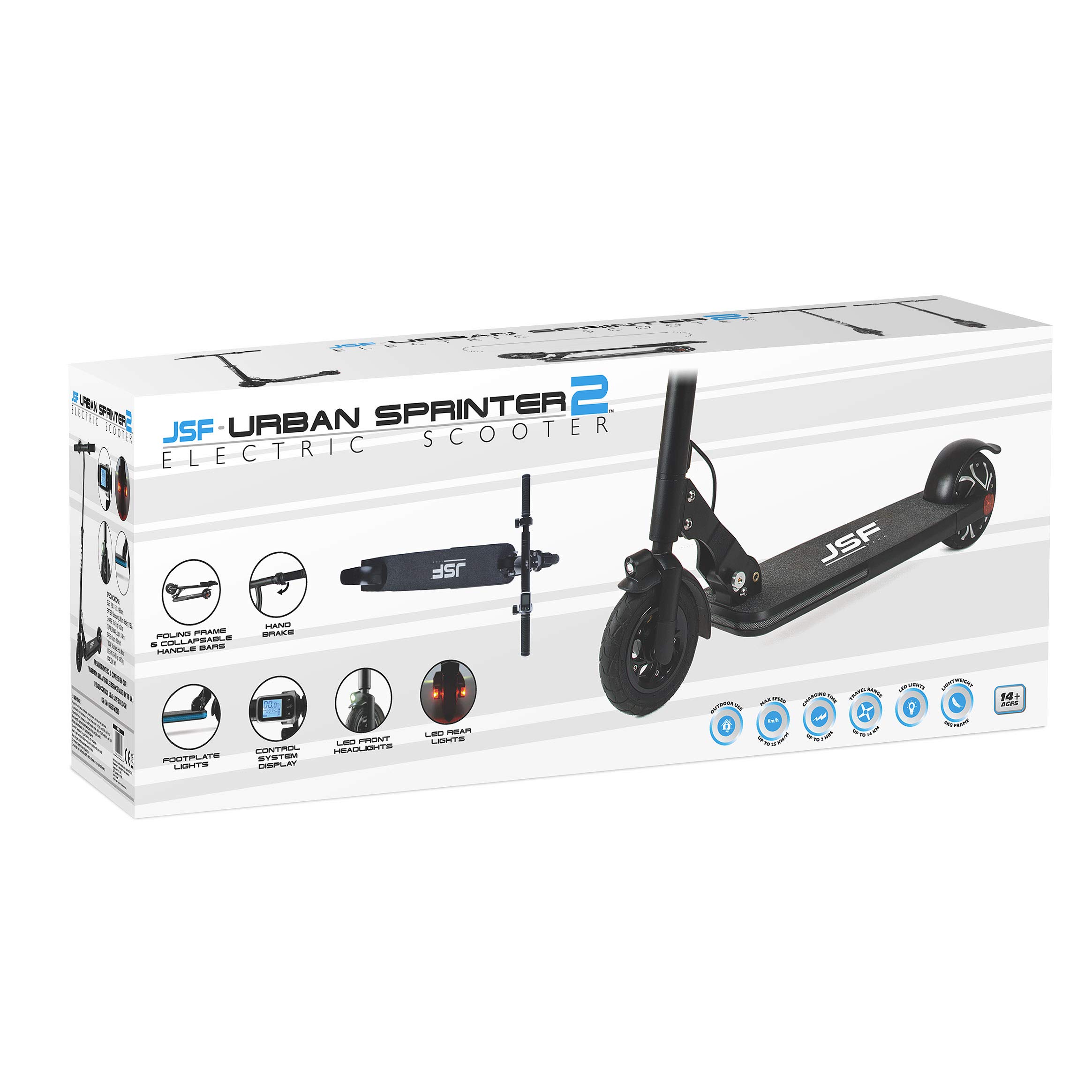 JSF Urban Sprinter Electric Scooter, Easy Fold Adult Travel Scooter