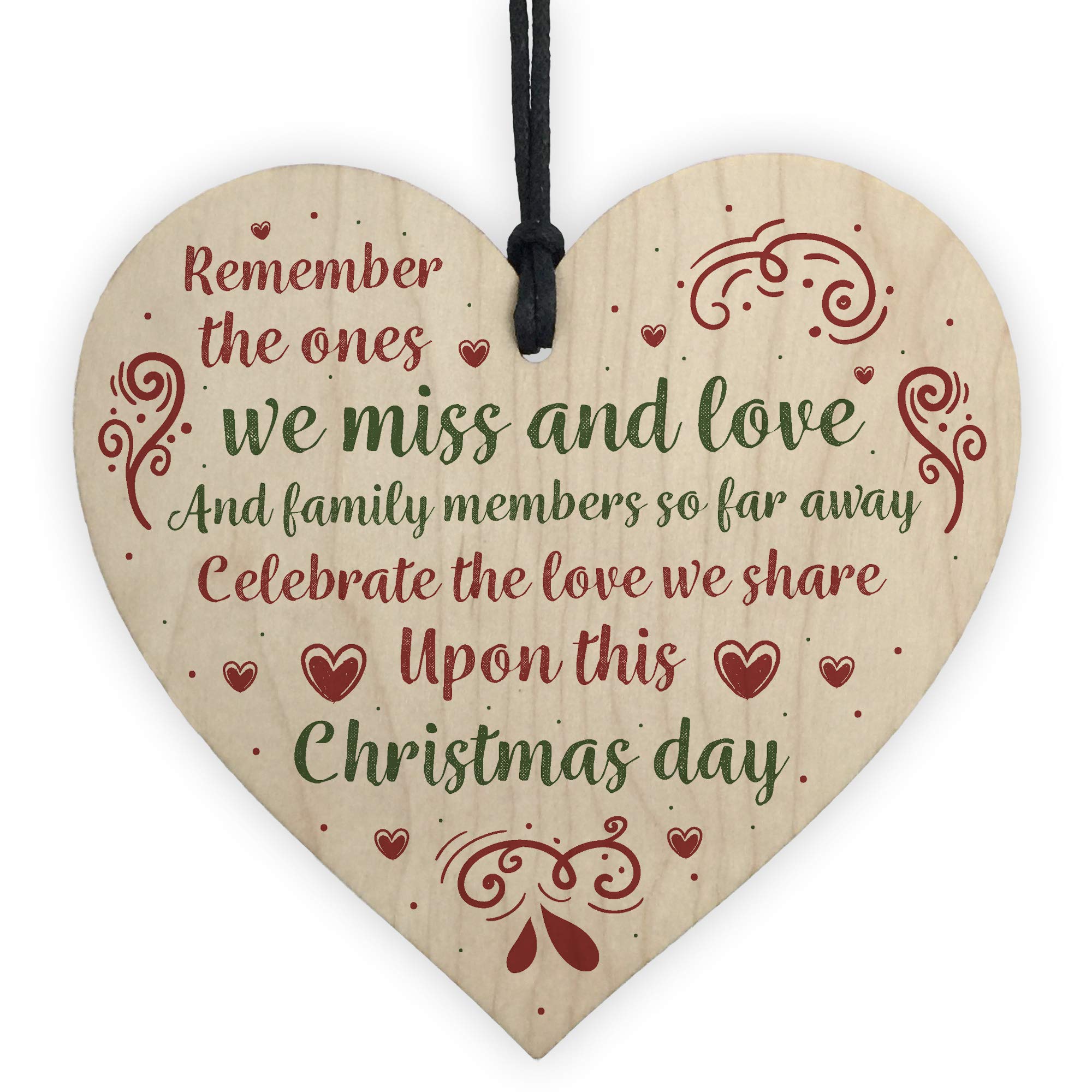 B&Q -  Memorial Christmas Gift Tree Decoration Mum Dad Grandad Grandma Nan Gran Wooden Sign