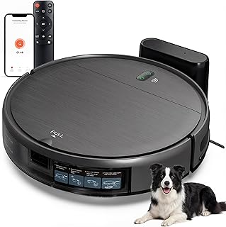 EUREKA E20 Evo Plus Robot Vacuum and Mop, Bagless Self-Emptying Station, 10000pa Suction, Anti Hair-Tangling Brush, LiDAR Navigation for Carpet&amp;Hard Floors, Auto Lifting Mop, App Control, Black