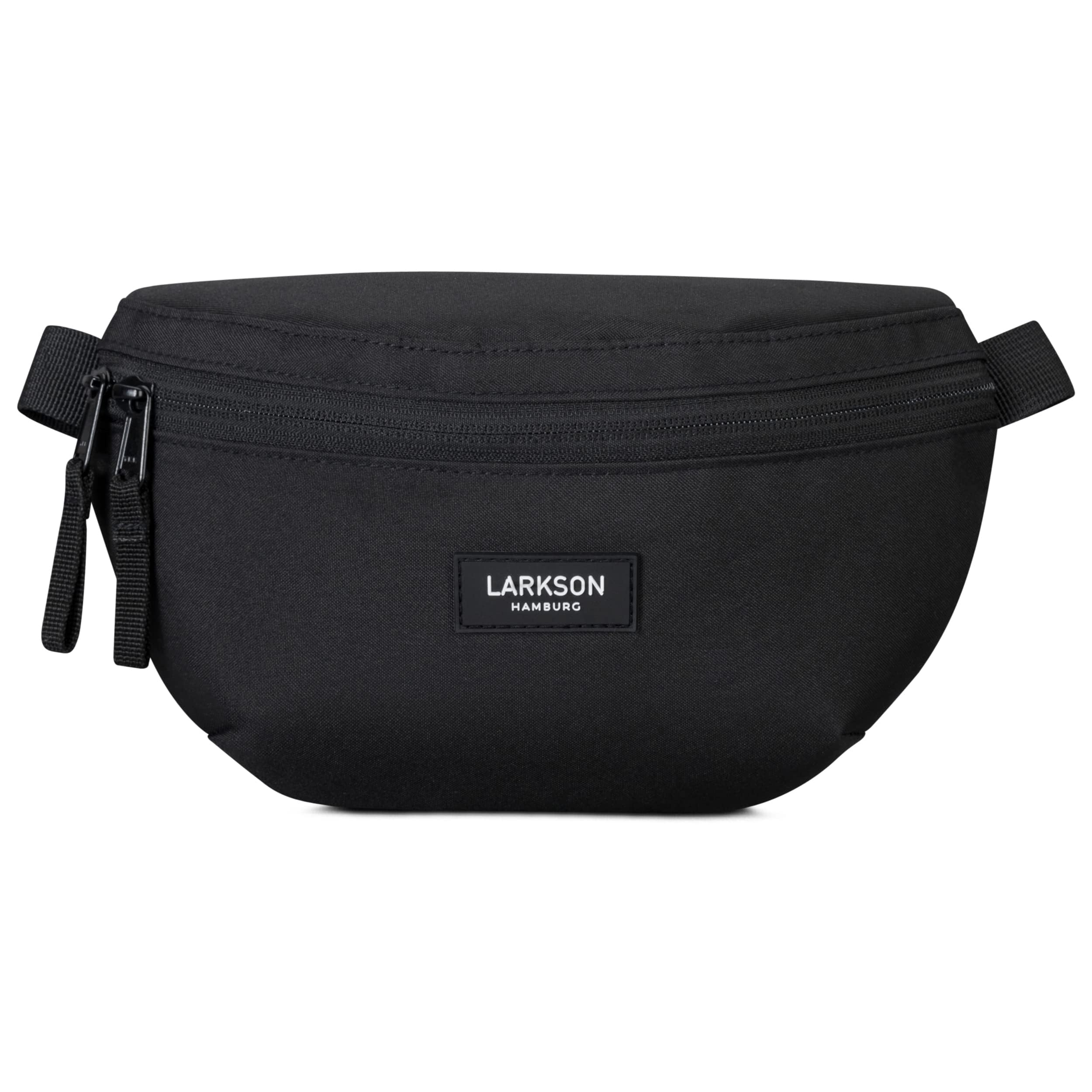 LARKSON Torba nerka damska i męska - Finn - saszetka biodrowa do uprawiania sportu na świeżym powietrzu w mieście - stylowa torba na pasek na festiwal - Crossbody Bag z paskiem - wodoodporna, czarny, Einheitsgröße