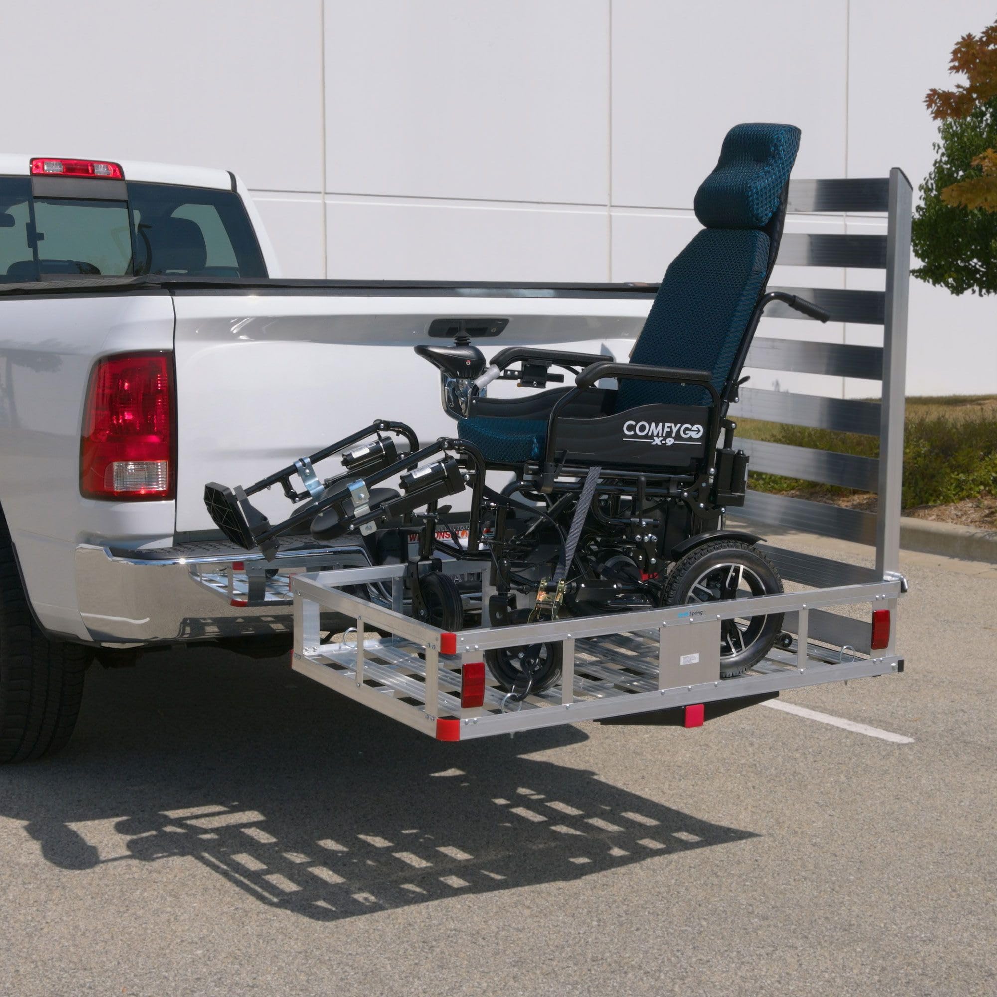 Wheelchair Scooter Carrier wRamp Car Truck SUV 500 lb Cap Silver Spring product thumbnail 4