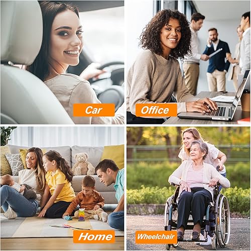 Miniatura 6 de Cojín de asiento de gel, cojín de asiento de enfriamiento (súper grande y grueso), diseño de panal transpirable que absorbe los puntos de presión