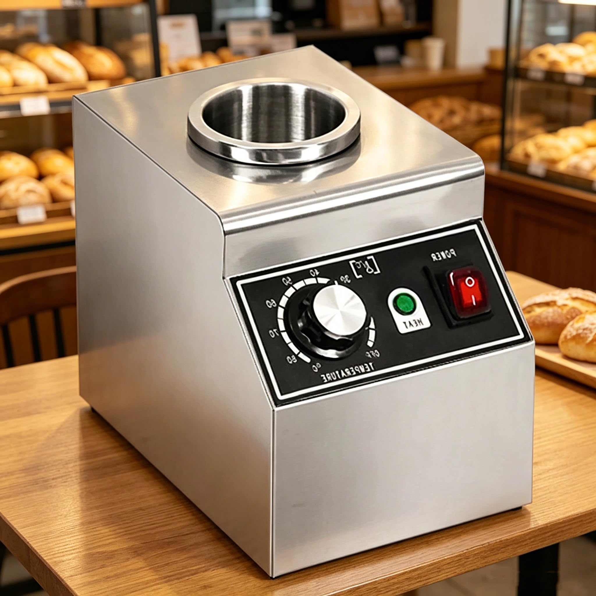 Calentador Eléctrico De Salsas Y Condimentos, con Control Preciso De Temperatura (30-85 °c), Ideal para Restaurantes, para Queso Nacho, Caramelo, Chocolate, Sirope 1Can