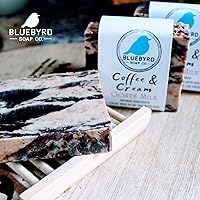 Vista 55 de Bluebyrd Soap Coffee Goat's Milk Soap Bar All Natural Coffee Scented Soap Bars - Organic Shea Butter Cleansing Bar Soaps - Moisturized Smooth Skin