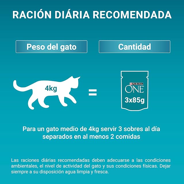 Foto 6 de 8 de Purina ONE comida húmeda gato Adulto digestión Sensible Pollo 48x85 g