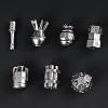 cusdie 7-Die Creative Metal Dice Set DND Dice Set for TTRPG Dungeons and Dragons Role Playing Dice Games RPGsNickel
