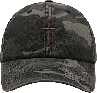 JPAK Cross Premium Dad Hat Embroidered Baseball Cap Christian Jesus Black Camo