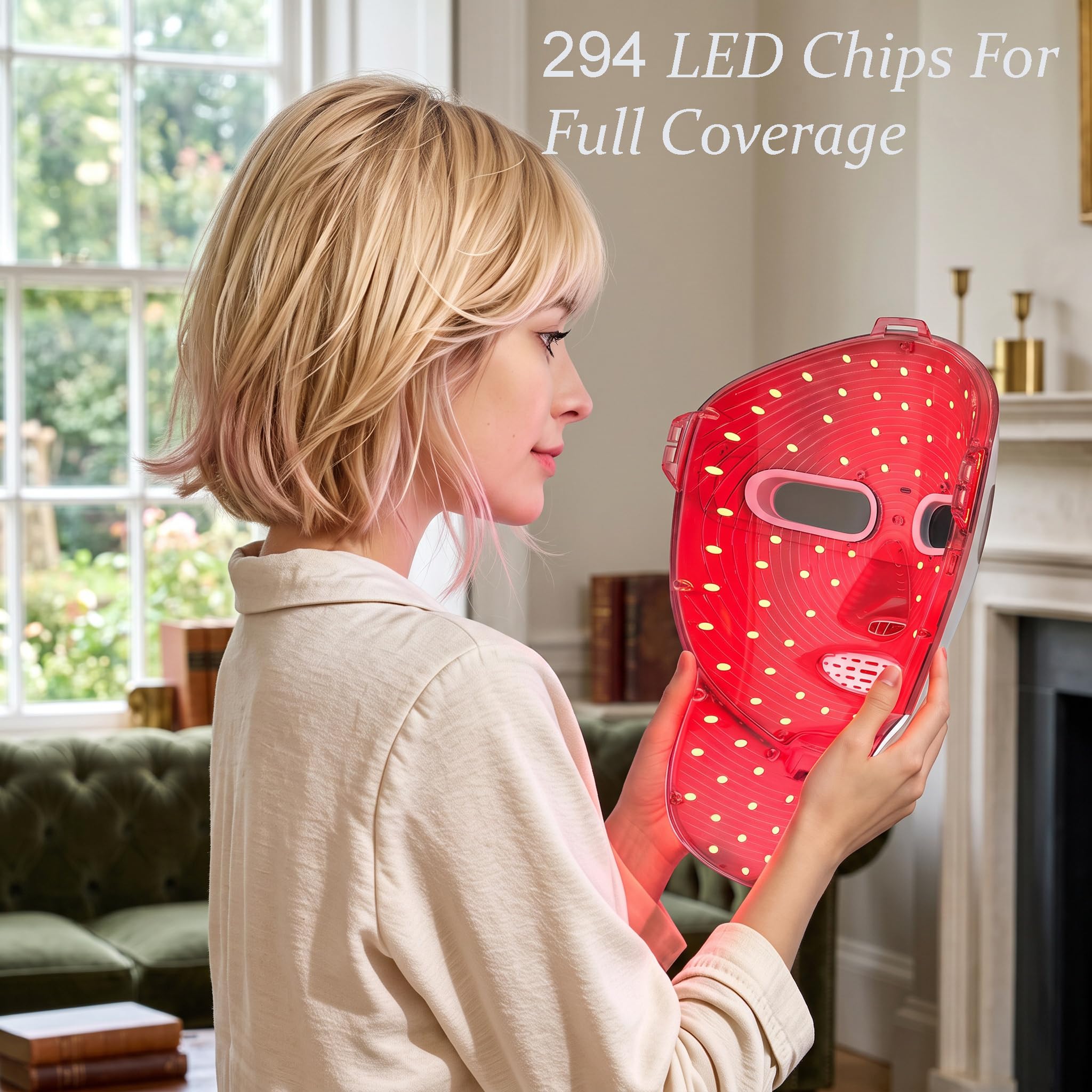 Elitzia Maschera terapia LED Rimovibile 2 in 1