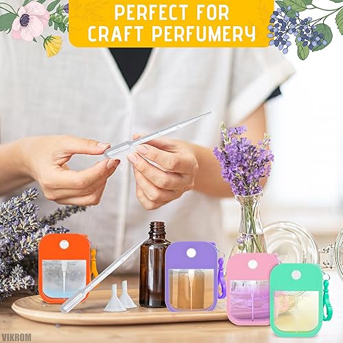 Miniatura 9 de 6 botellas de perfume recargables de viaje de 1.3 fl oz  Botellas de viaje recargables para mujer para artículos de aseo personal  Botella de spray