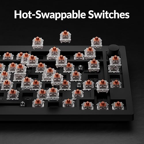 Miniatura 6 de Keychron V1 Max - Teclado mecánico inalámbrico 75%, 2.4 GHzBluetooth 5.1con cable QMK programable RGB retroiluminado, intercambiable en caliente con