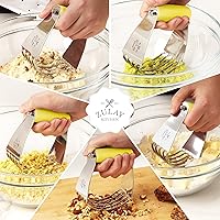 Vista 13 de Zulay Kitchen - Batidora de masa profesional, cortador de repostería de acero inoxidable, licuadora de pastelería resistente y cortador de masa