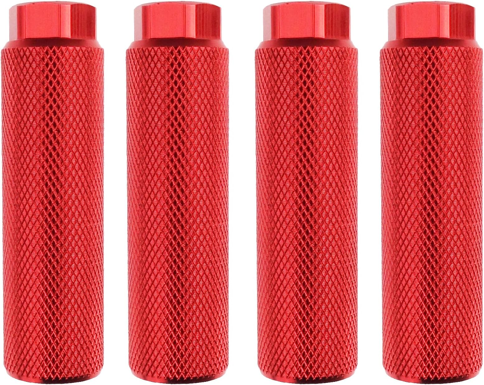 Zelerdo 2 Pairs Aluminum Alloy Bike Pegs for Mountain Bike Cycling Rear Stunt Pegs Fit 3/8 inch Axles