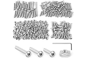 200pcs Premium M4 T-Nuts Assortment Kit | Hammer Nut with Hex Socket...