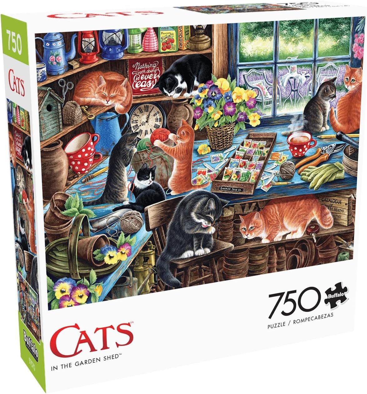 Buffalo Games - in The Garden Shed - 750 Piece Jigsaw Puzzle for Adults Challenging Puzzle Perfect for Game Nights - Finished Size 24.00 x 18.00