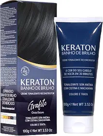 Banho De Brilho Keraton 100G Grafite