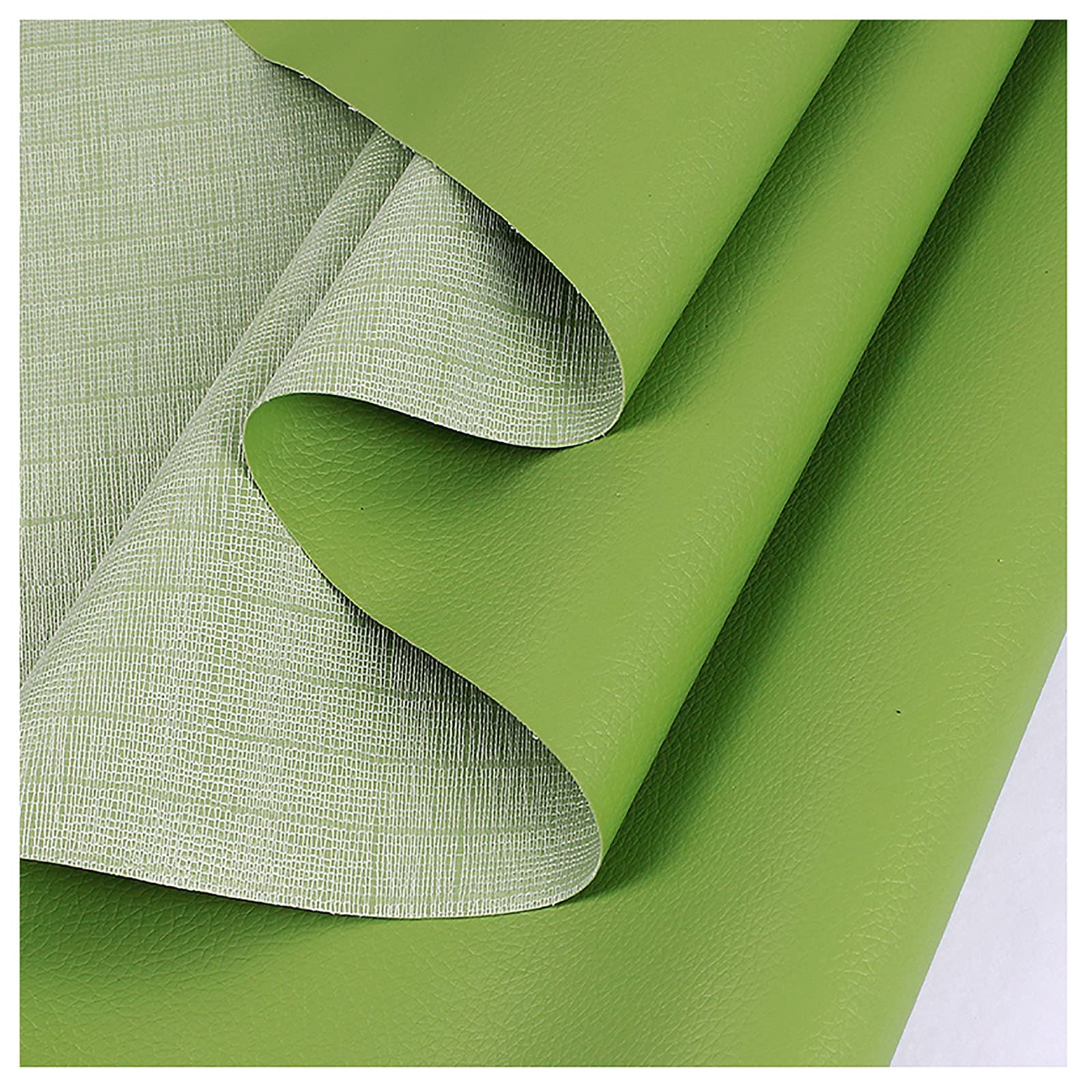 Tissu faux cuir pour canapé et rénovation des sièges de voiture coloris vert