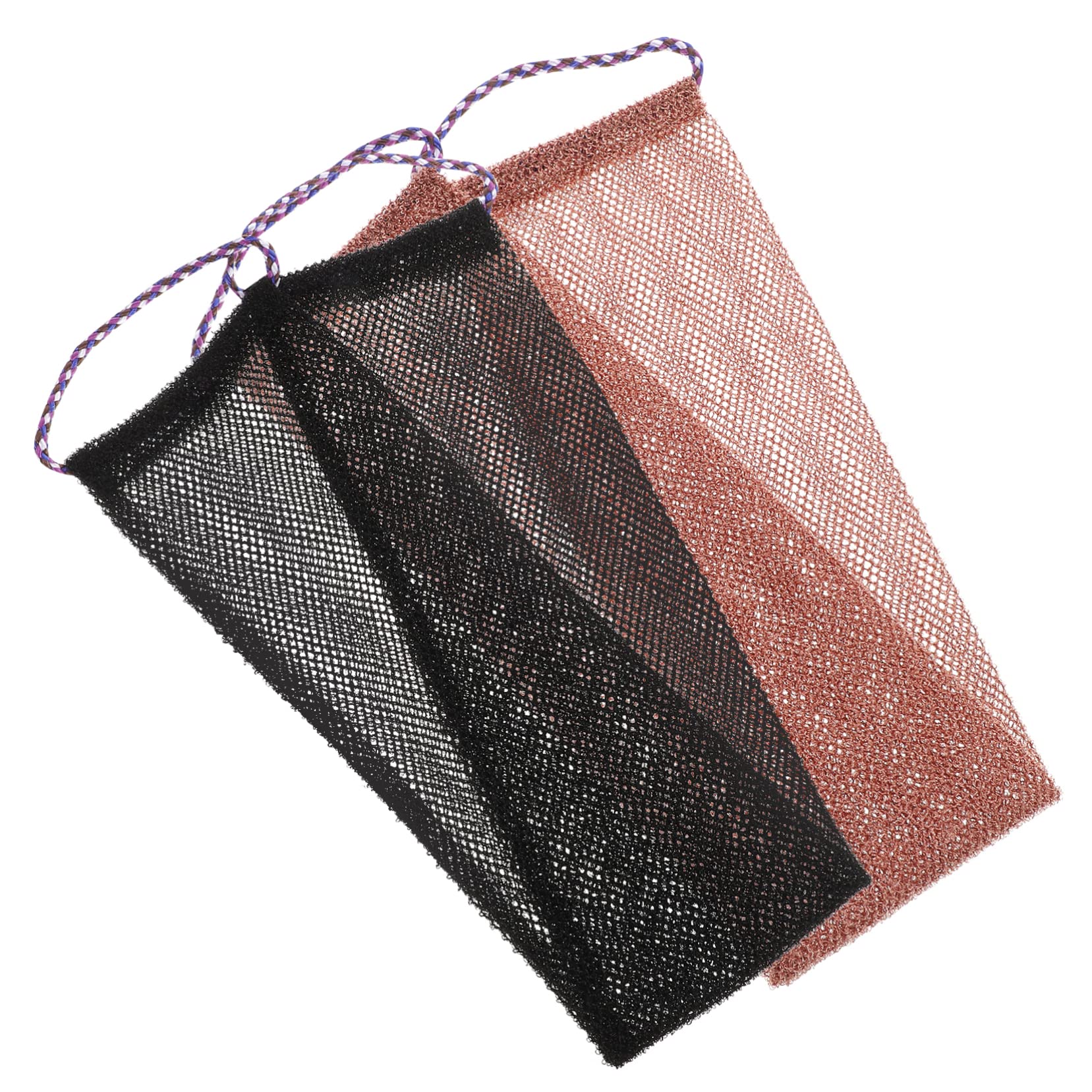 Alipis 10 Piezas Toalla De Baño Con Cordón Depurador De Cuerpo Para La Espalda Toalla De Ducha Exfoliante Toalla Para Fregar La Espalda Esponja Africana Nylon Perder Limpio Red De Esponja