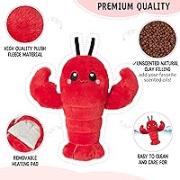 Vista 3 de Crustacean - Almohadilla térmica sin perfume para microondas para mujer, animal de peluche cálido y acogedor calentable, bolsa de calor caliente