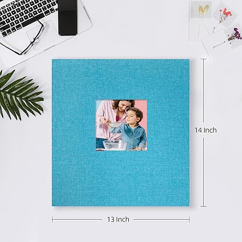 Miniatura 83 de Mublalbum Álbum de fotos pequeño de 4 x 6 pulgadas, 200 fotos, cubierta de lino, libro de fotos con bolsillos horizontales para boda, aniversario