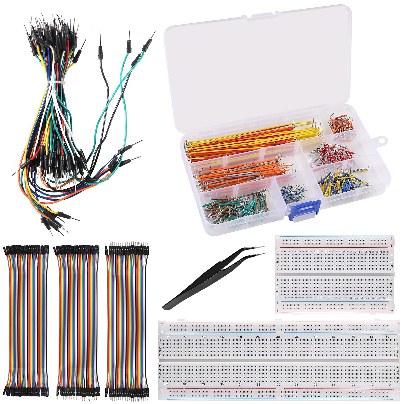 Cavi Jumper Per Breadboard - Kit 40pin M/F, M/M, F/F, Colorati, 10cm, Per Circuiti Elettronici - Foto 3