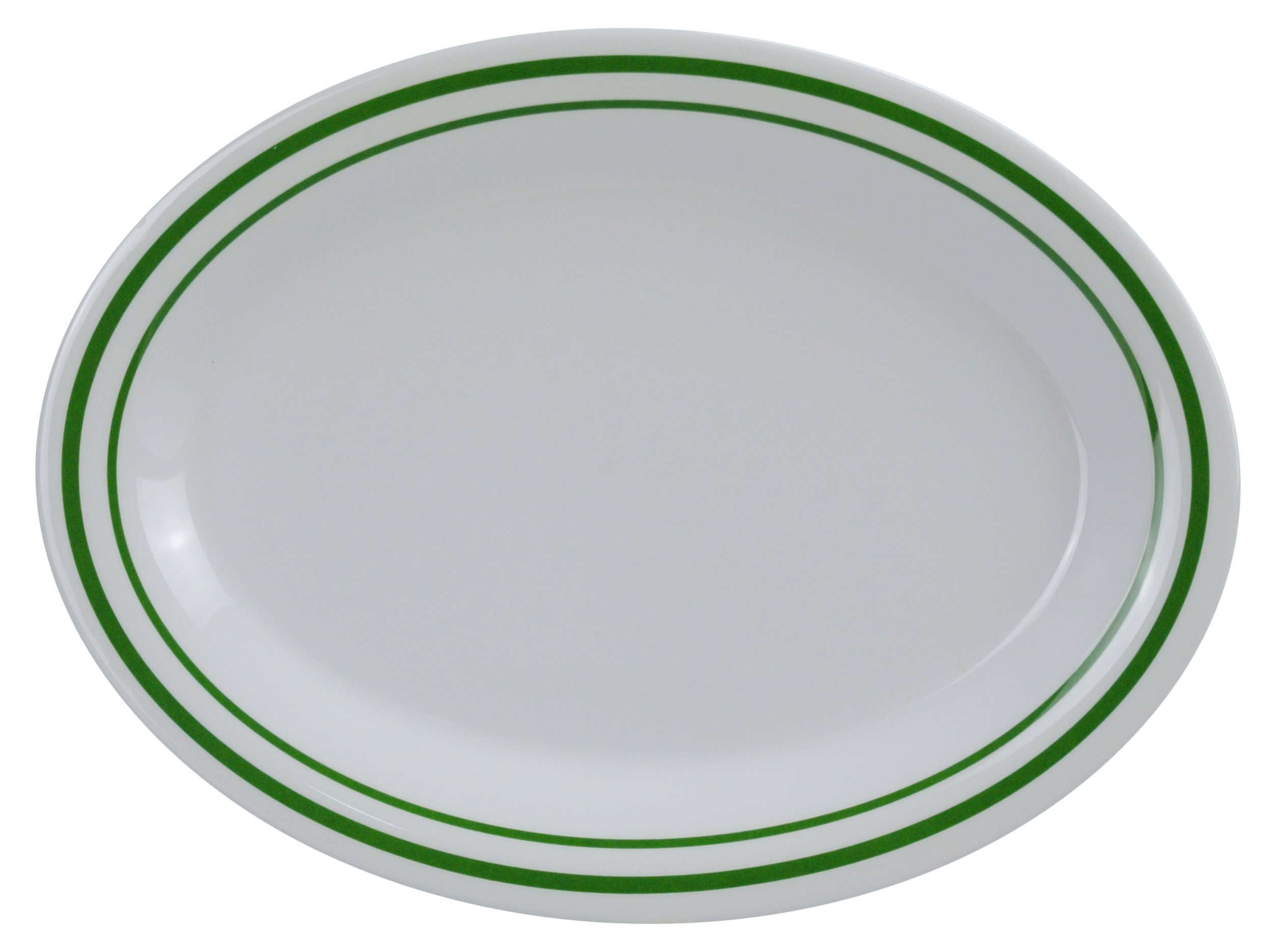 Pine Tree Oval Platter by Yanco – Large, Melamine, Pack of 12, Model PT-214