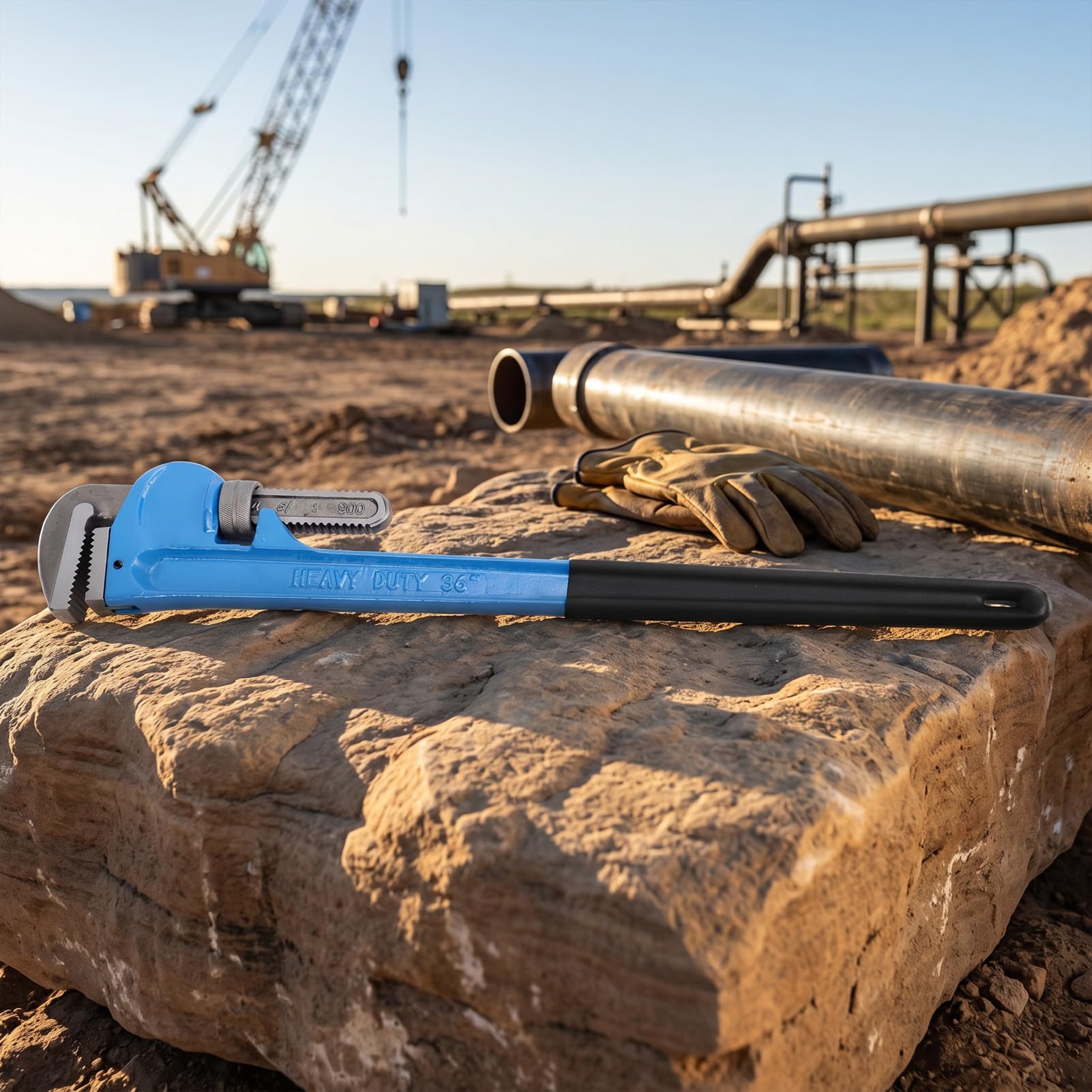 Fafeicy Llave para Tubos Ajustable de 36 Pulgadas, Acero Al Carbono de Alta Resistencia