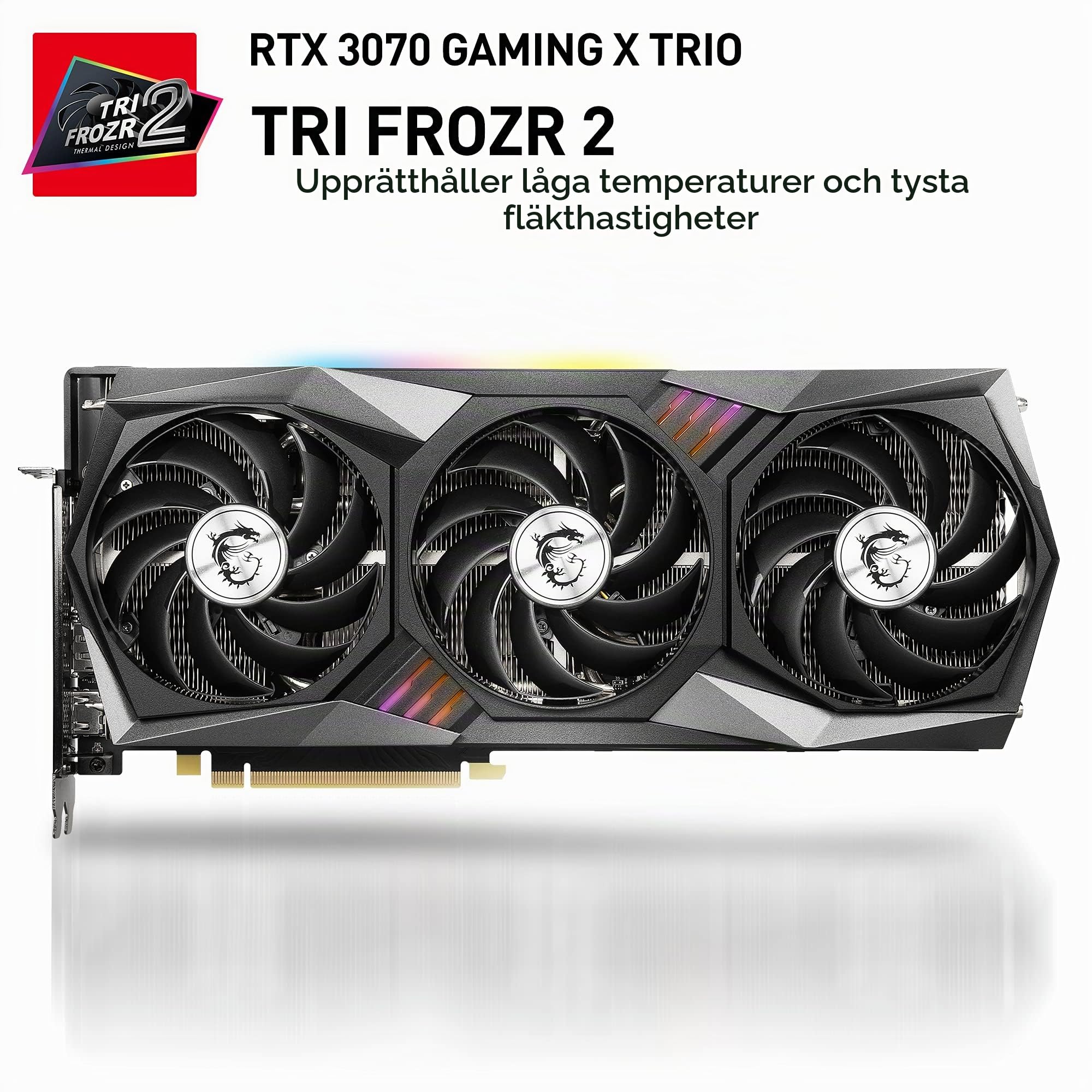 MSI GeForce RTX 3070 GAMING X TRIO V390-006R Graphics Card, Black