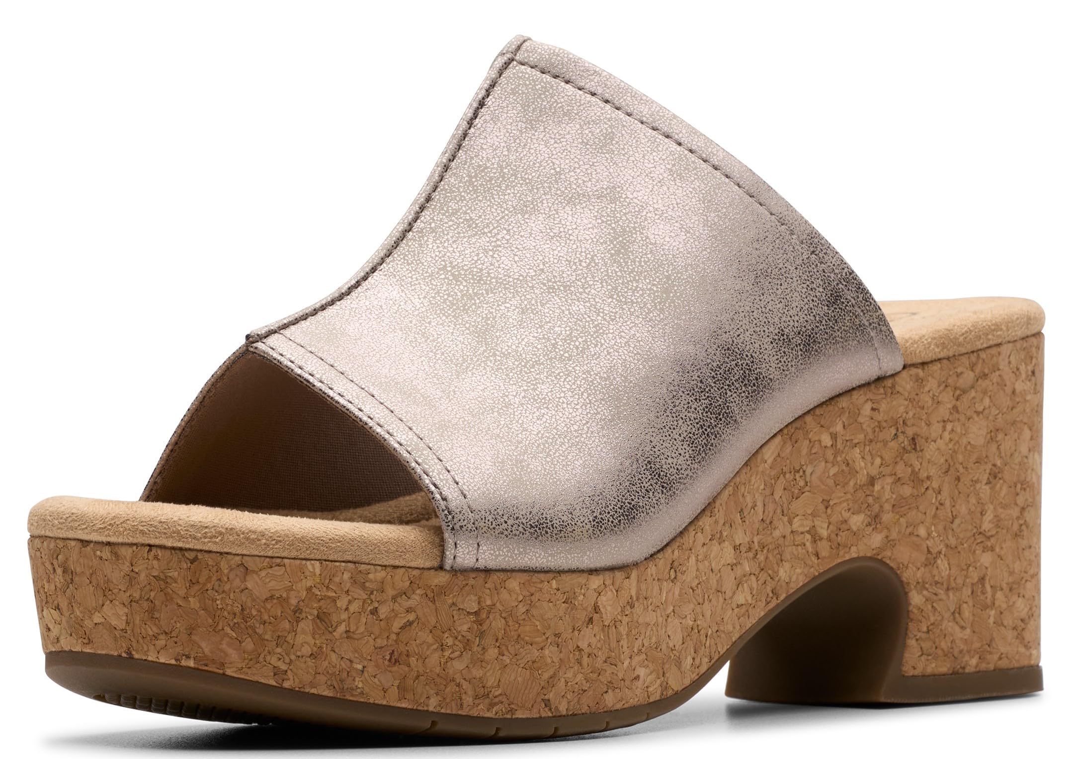 Clarks Women's Nerisa Vine Cork Heeled Sandal