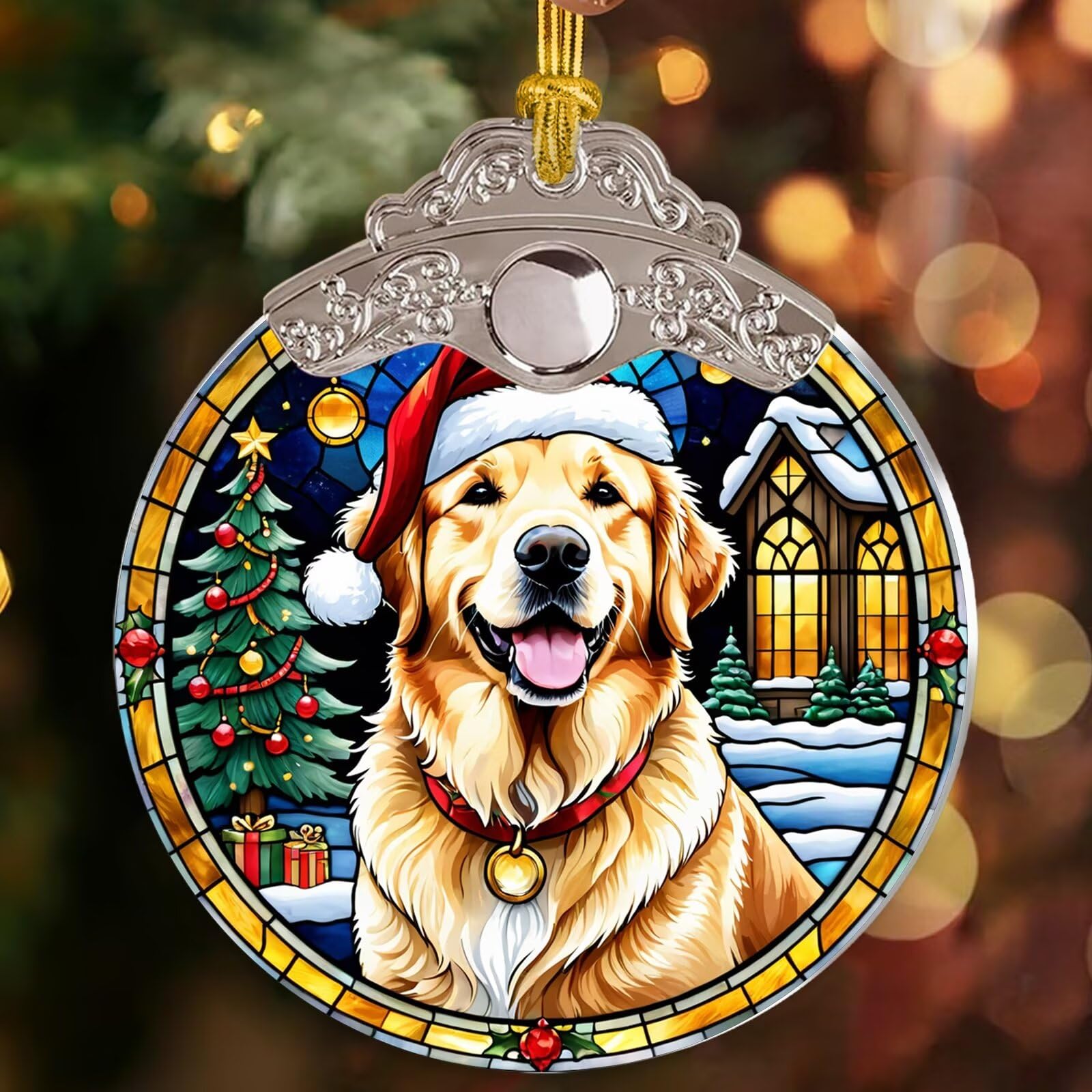 Golden Retriever Ornaments for Christmas Tree - Golden Retriever Christmas Ornament, Christmas Decorations and Xmas Gifts Ideas
