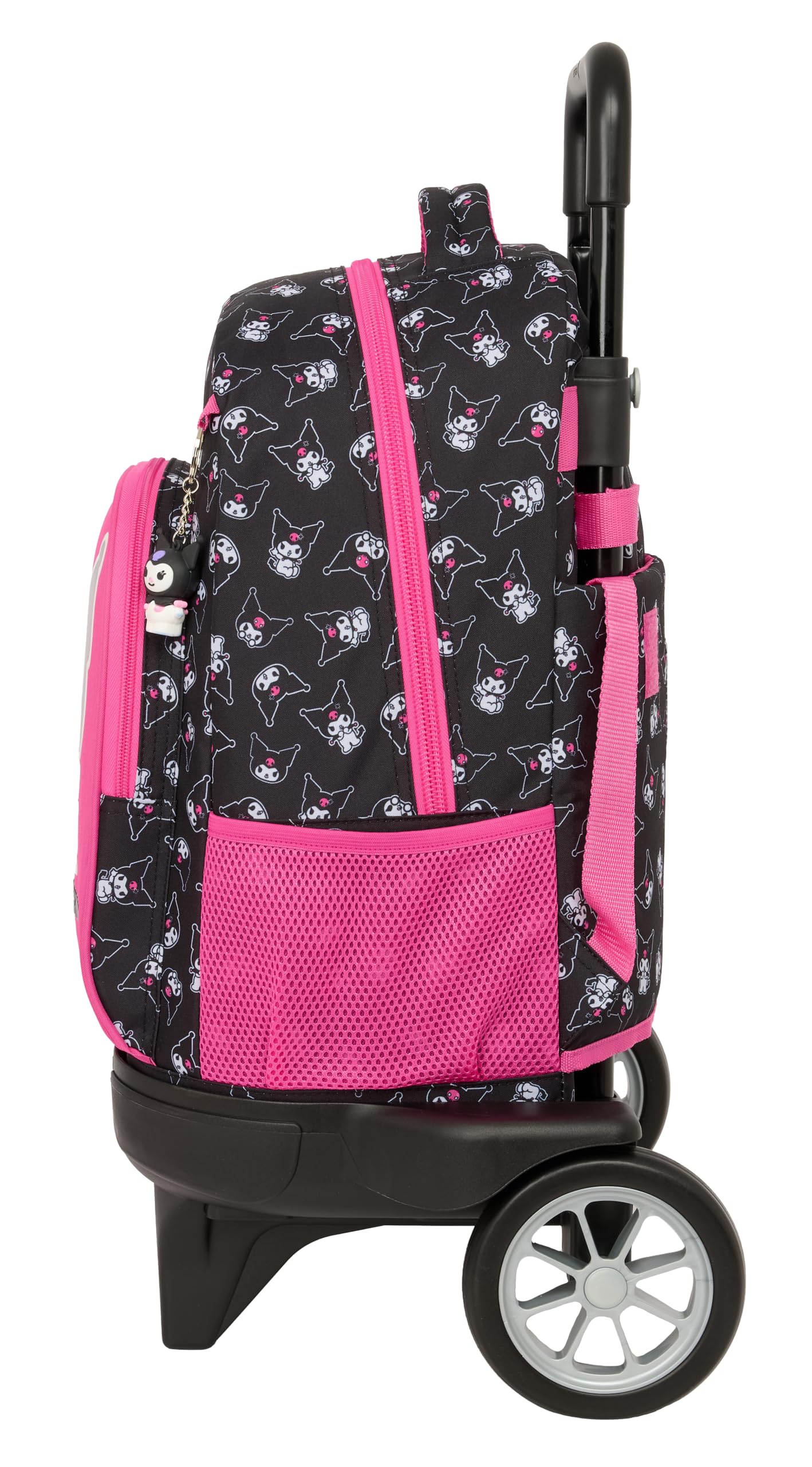 Safta KUROMI - Mochila Grande con Ruedas, Compact Evolución, Extraíble, Ideal para Niños de Diferentes Edades, Cómoda y Versátil, Calidad y Resistencia, 33x22x45 cm