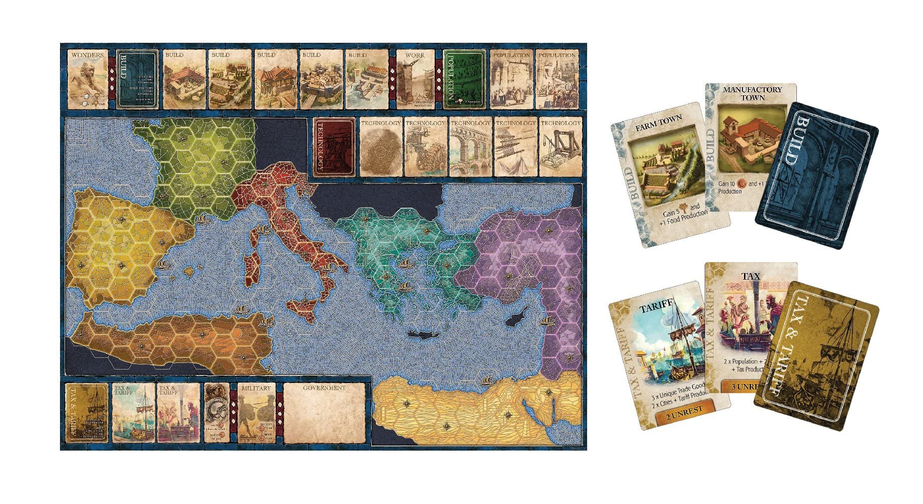 Sylex Edition| Mosaic: Eine Geschichte der Zivilisation, Expertenspiel, Strategiespiel, 1-6 Spieler, Ab 14+ Jahren, 120 Minuten, Deutsch
