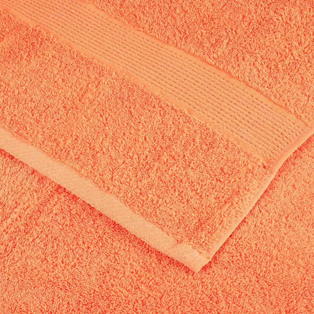 Toallas de invitados premium SOLUND 10 piezas naranja 30 x 50 cm 600 g/m² juego de toallas de baño familiar, accesorios de baño altamente absorbentes de agua