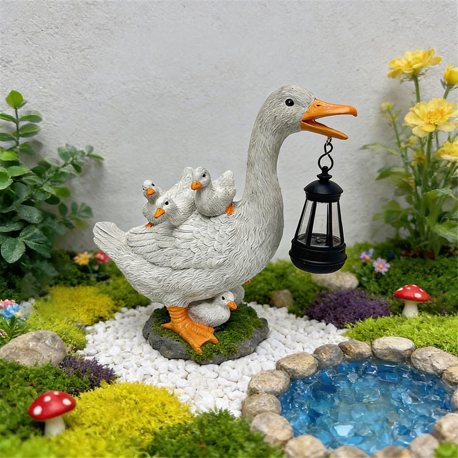 Gallina da Giardino Scultura Animale in Resina