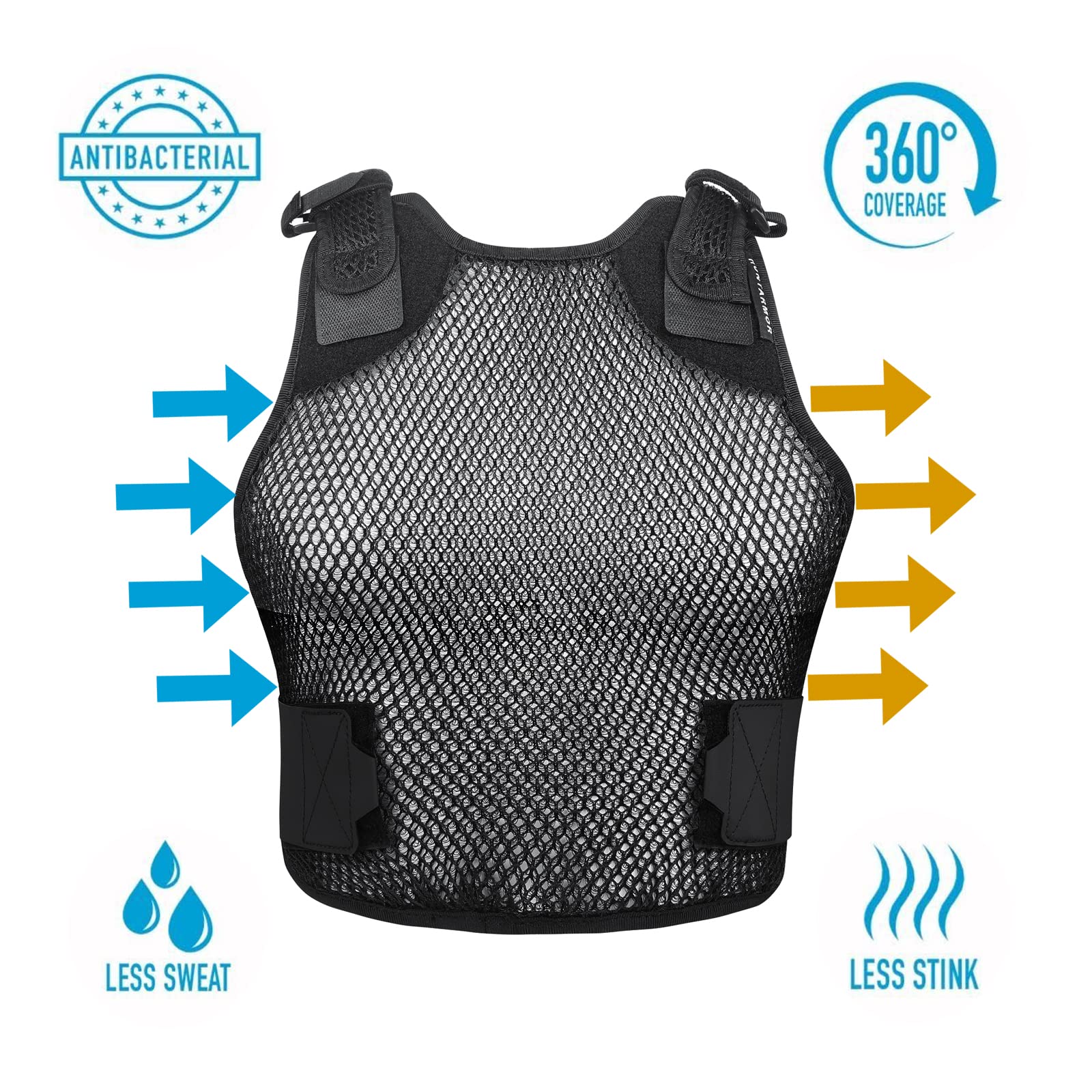 LUCKY CLOVER Adjustable Ventilation Vest for Tactical Gear - Enhanced Airflow, Lightweight & Comfortable, Body Protection Airflow Ventilation Police Vest for Outdoor Activities