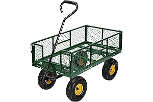 VIVOHOME Heavy Duty Lawn Wagon and Garden Cart