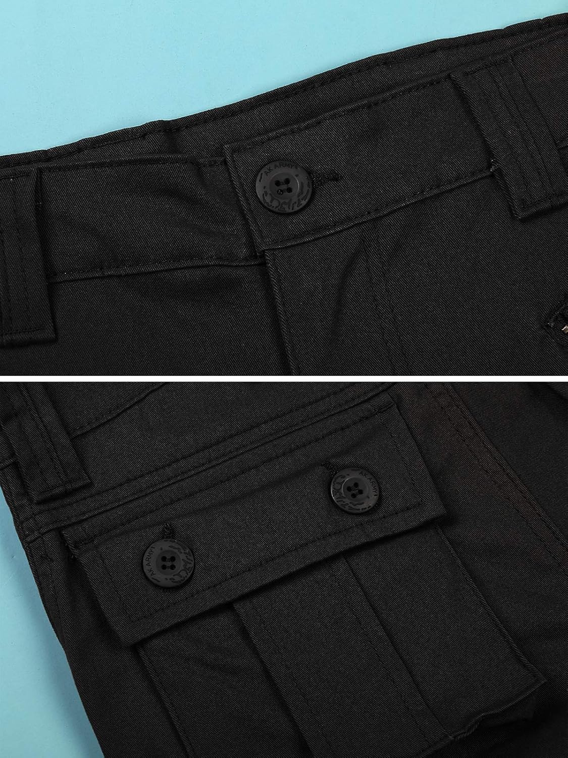 Mesinsefra Women's Cotton Casual Cargo Pants Military Army Tactical Combat Work Trousers with 8 Pockets - Image 6