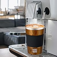 Vista 69 de WETOWETO Taza de viaje de 12 onzas, taza de café reutilizable aislada con tapa a prueba de fugas, taza de café de viaje de acero inoxidable, taza