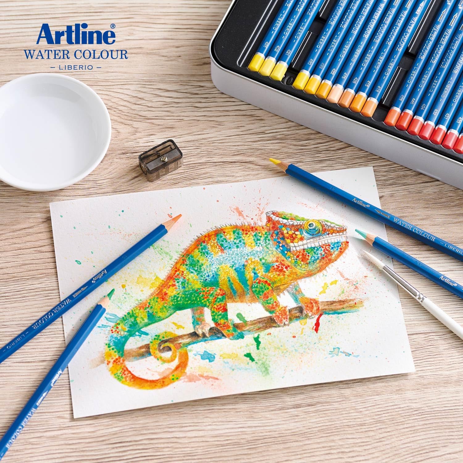 Amazon | シャチハタ Artline アートライン 水彩色鉛筆 LIBERIO 水彩筆