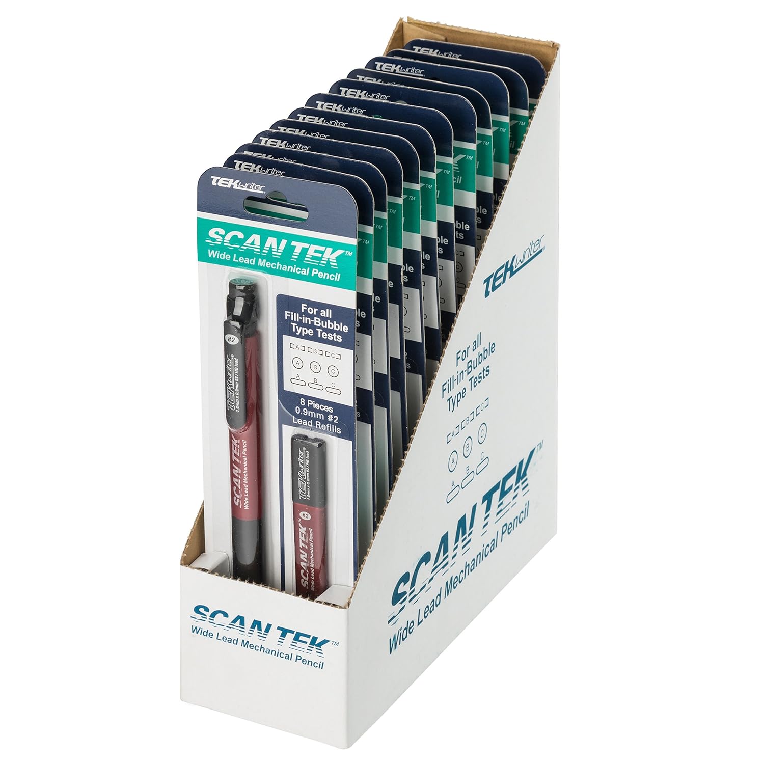 (12 PCS) SCAN TEK Wide Lead Mechanical Pencil FillinBubble Test 2